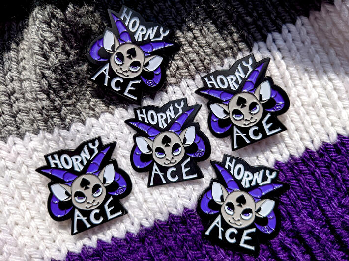 Horny Ace Pins