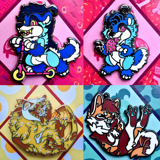 Fursonapins of my OCs